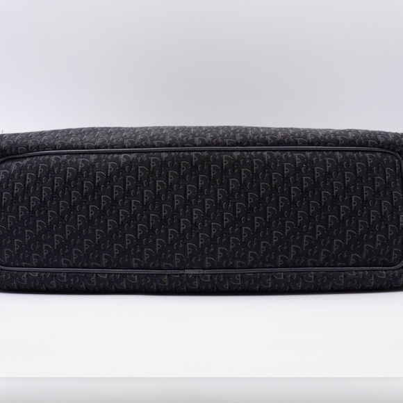 Christian Dior Street Chic Trotter Diorissimo Black Pattern Tote Bag - Picture 11 of 12